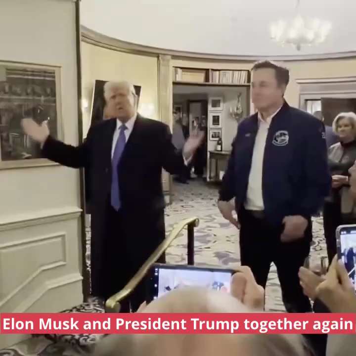 🔥🚨People are so happy to see Elon Musk and President Trump together again.

We are so back!