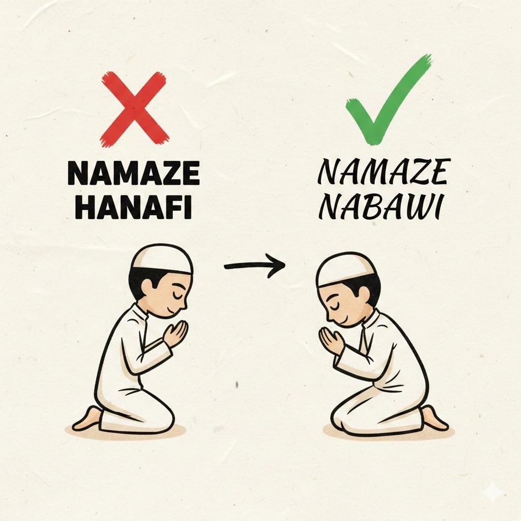Comparison of 25 Differences Between the Hanafi Prayer and the Prophet’s (PBUH) Prayer (Namaj-e-Muha...
