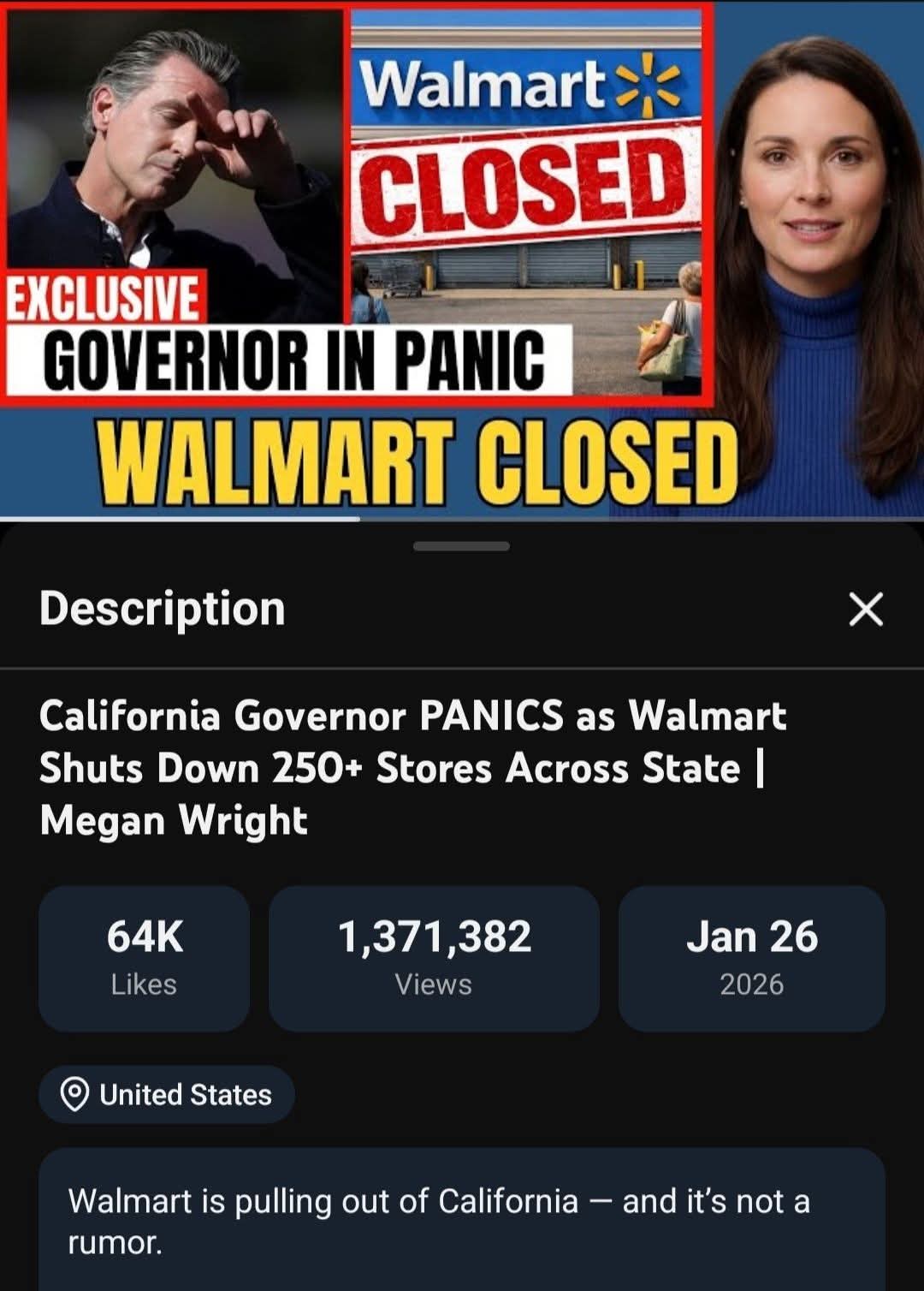 WAL-MART to close 250+ stores in California.
🤣🤣🤣🤣
NEWSCUM in total PANIC !!!!!!!

https://youtu....