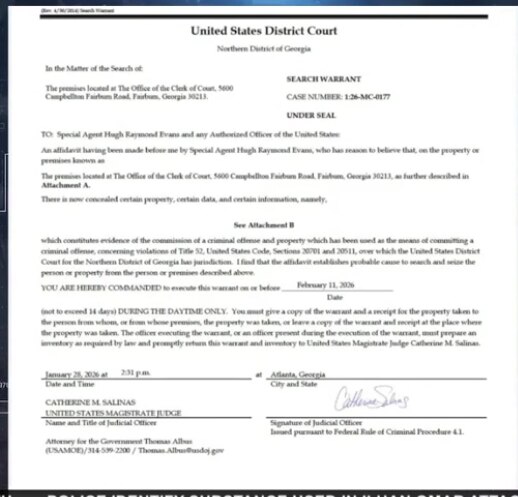 HOW SWEET IT IS GEORGIA!
FBI COLLECTING 528,000 BALLOTS IN FULTON COUNTY
