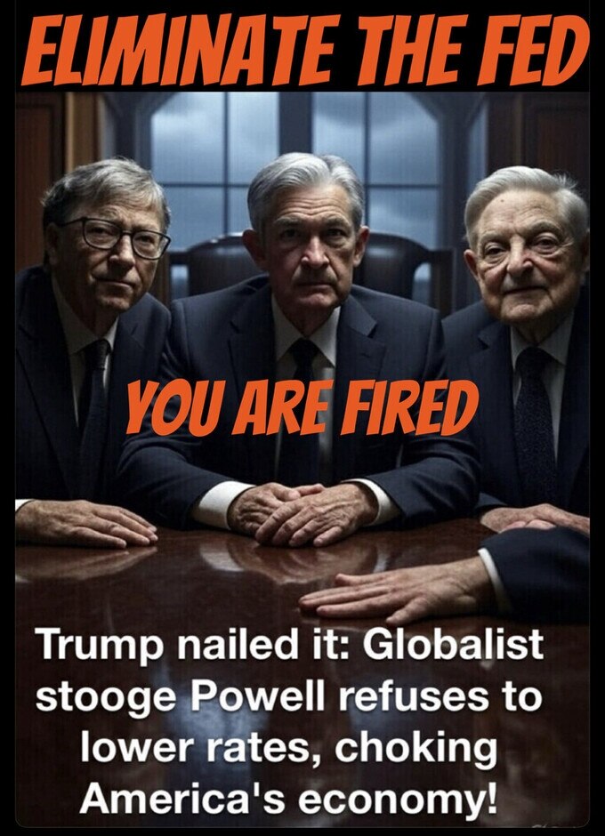 Powell is hurting our country's economy. 
#InterestRates  #NationalSecurity   #FirePowell