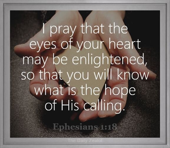And what blessings they are which He calls you to hope for! Enjoy the night, rest well .... and pray...