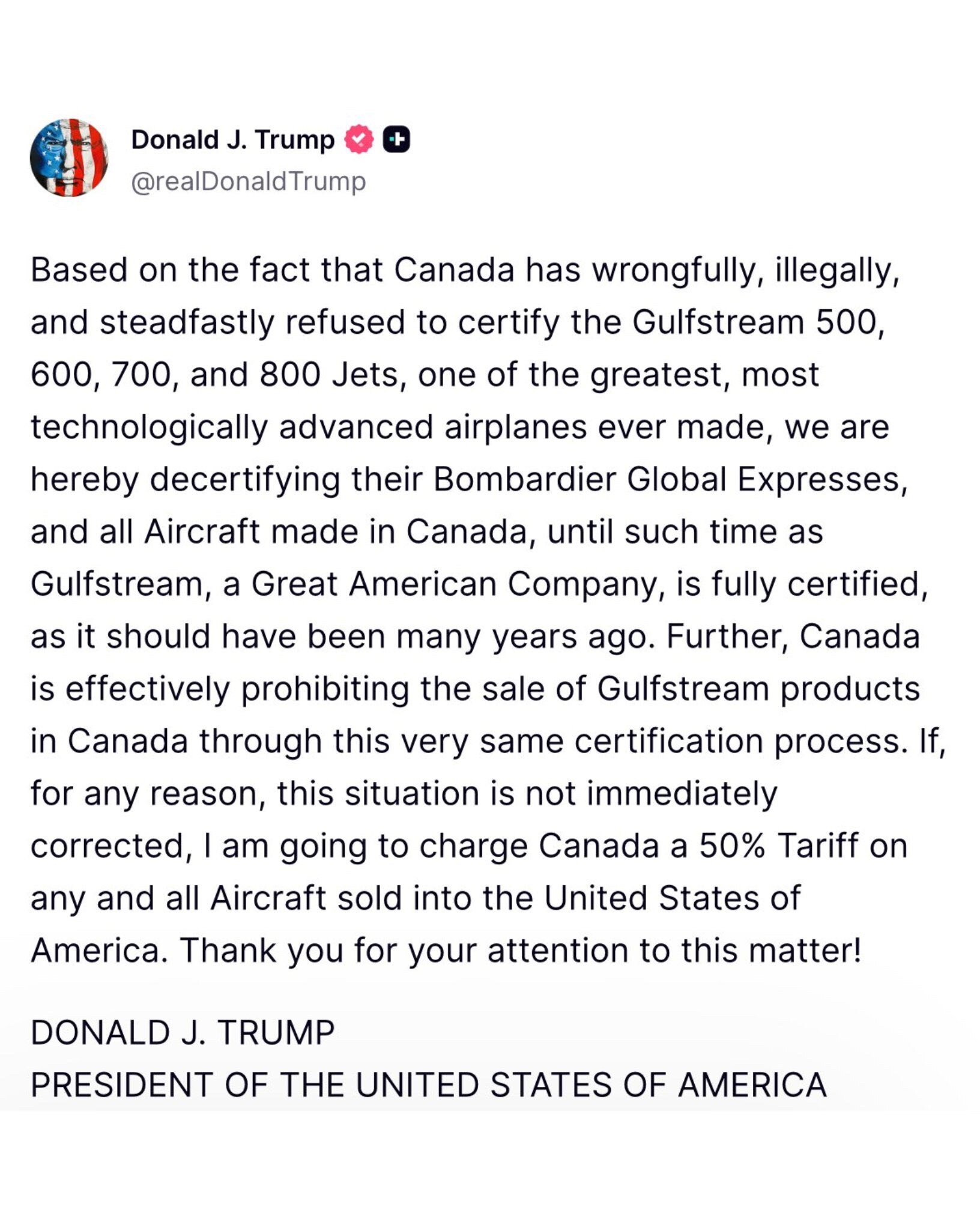 🚨🚨🚨 Canada

Based on the fact that Canada has wrongfully, illegally, and steadfastly refused to c...