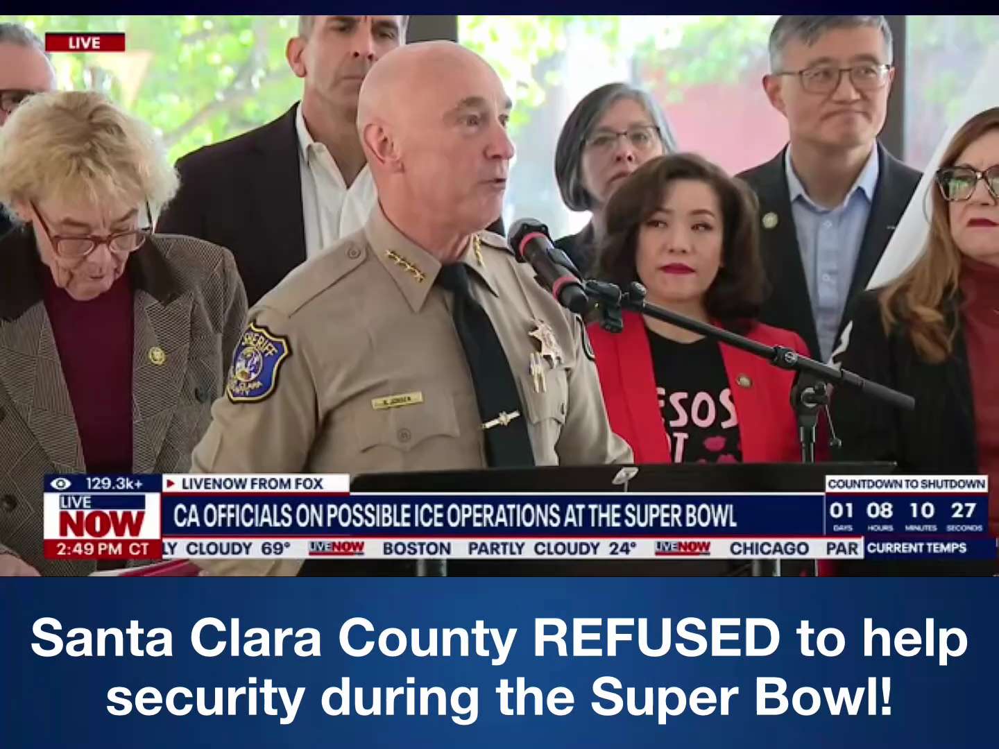 🚨 BREAKING: Santa Clara County Sheriff Bob Jonsen just FLAT-OUT REFUSED to help federal agents with...