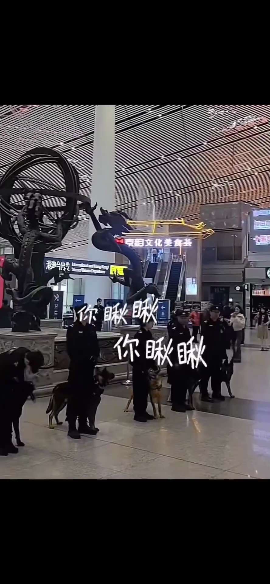 🇨🇳北京機場，按常理不會有外敵大搖大擺從航站樓入境，那這些人到底在恐嚇誰？誰才是他們的「頭號公敵」呢？🤔🧐