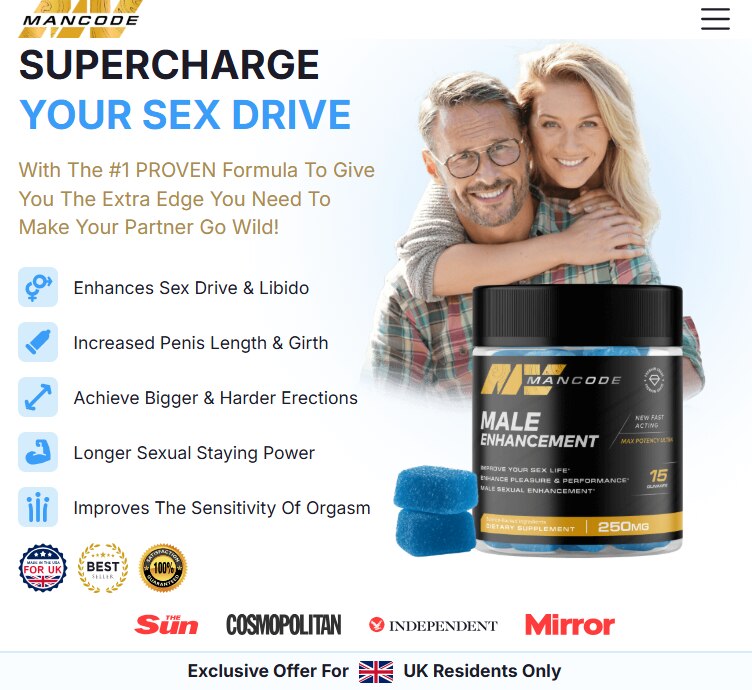 👇❗❗Shop Now❗❗👇

🔥🔥 MANCODE Gummies United Kingdom 🔥🔥
https://topsupplementnewz.com/Order-MANCO...