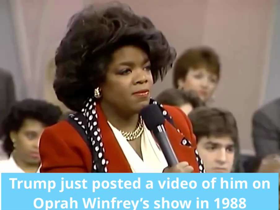 BREAKING 🚨 President Trump just posted a video of him on Oprah Winfrey’s show in 1988
HE WAS RIGHT ...