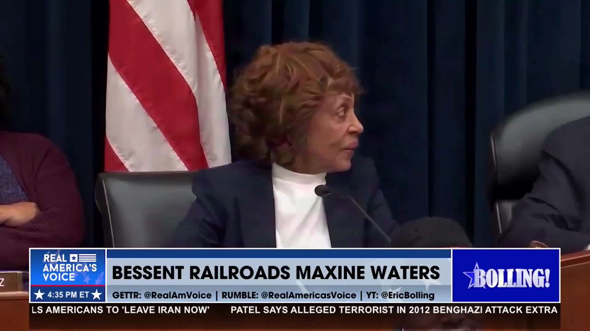 BESSENT RAILROADS MAXINE WATERS

“At a House hearing on the economy, Treasury Secretary… Scott Besse...