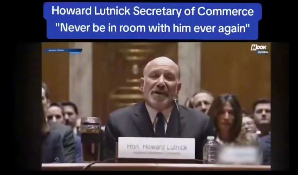 Howard Lutnick needs to resign IMMEDIATELY. 