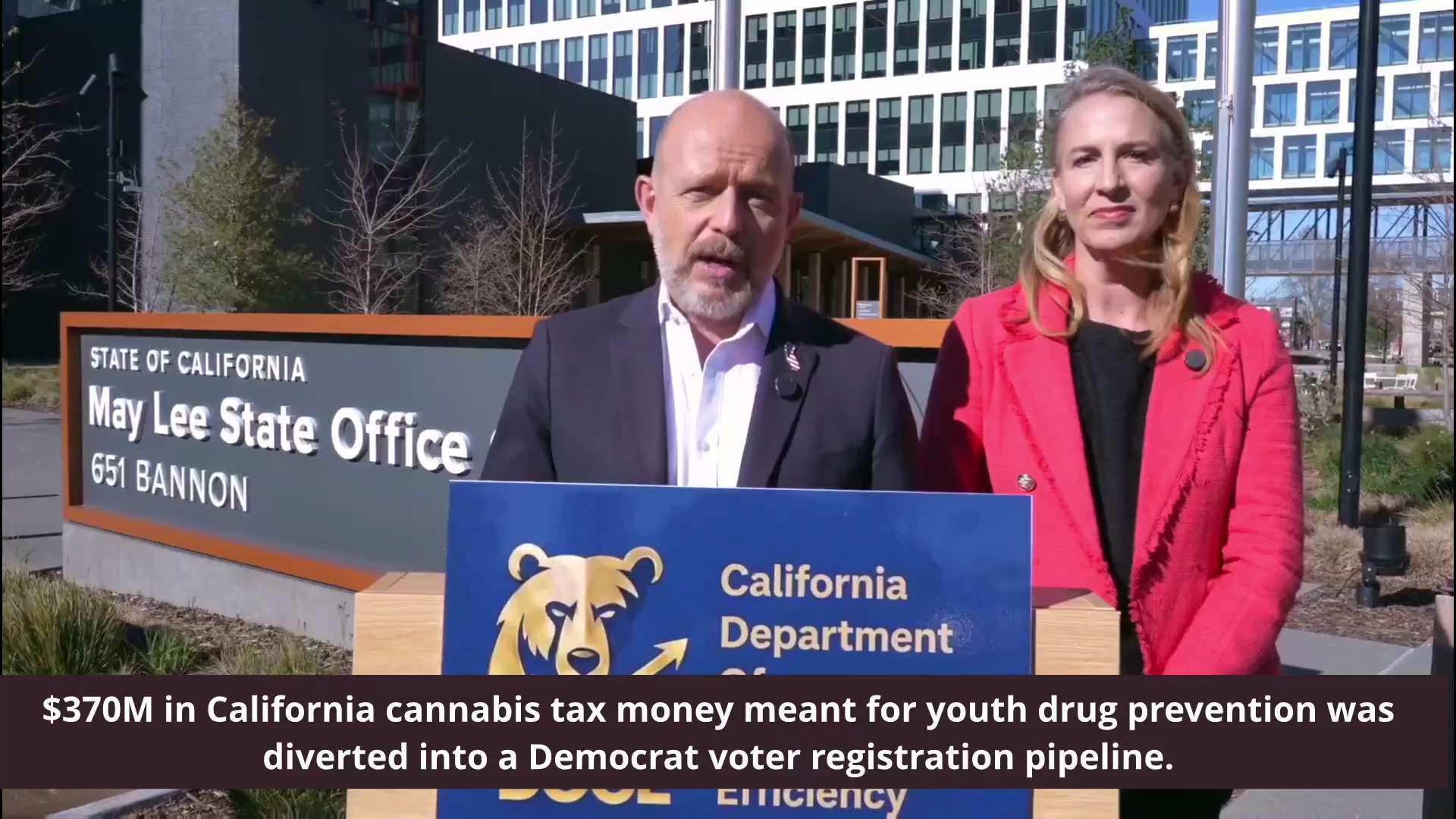 🚨 NEW: $370M in California cannabis tax money meant for youth drug prevention was diverted into a D...