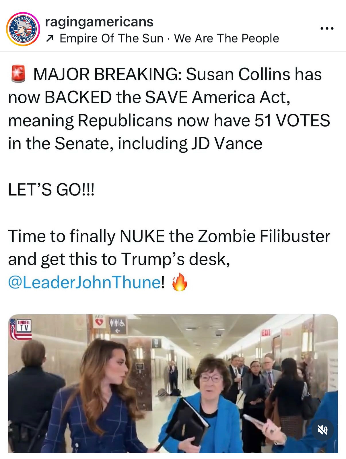 Great news ….finally she listened to what the people want !!! Let’s do this ! 🇺🇸