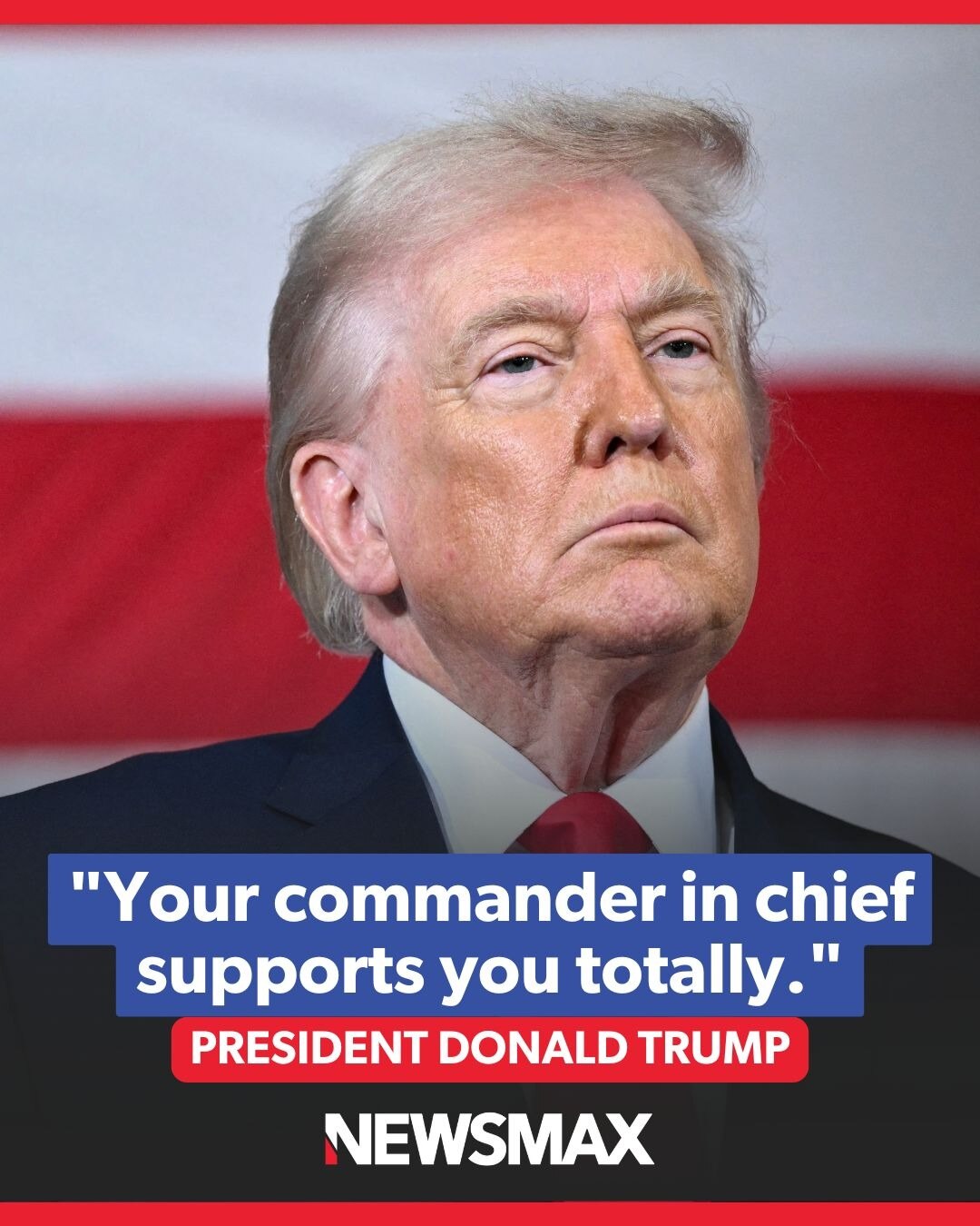 TRUMP CELEBRATES TROOPS: President Donald Trump expressed his support for soldiers and their familie...