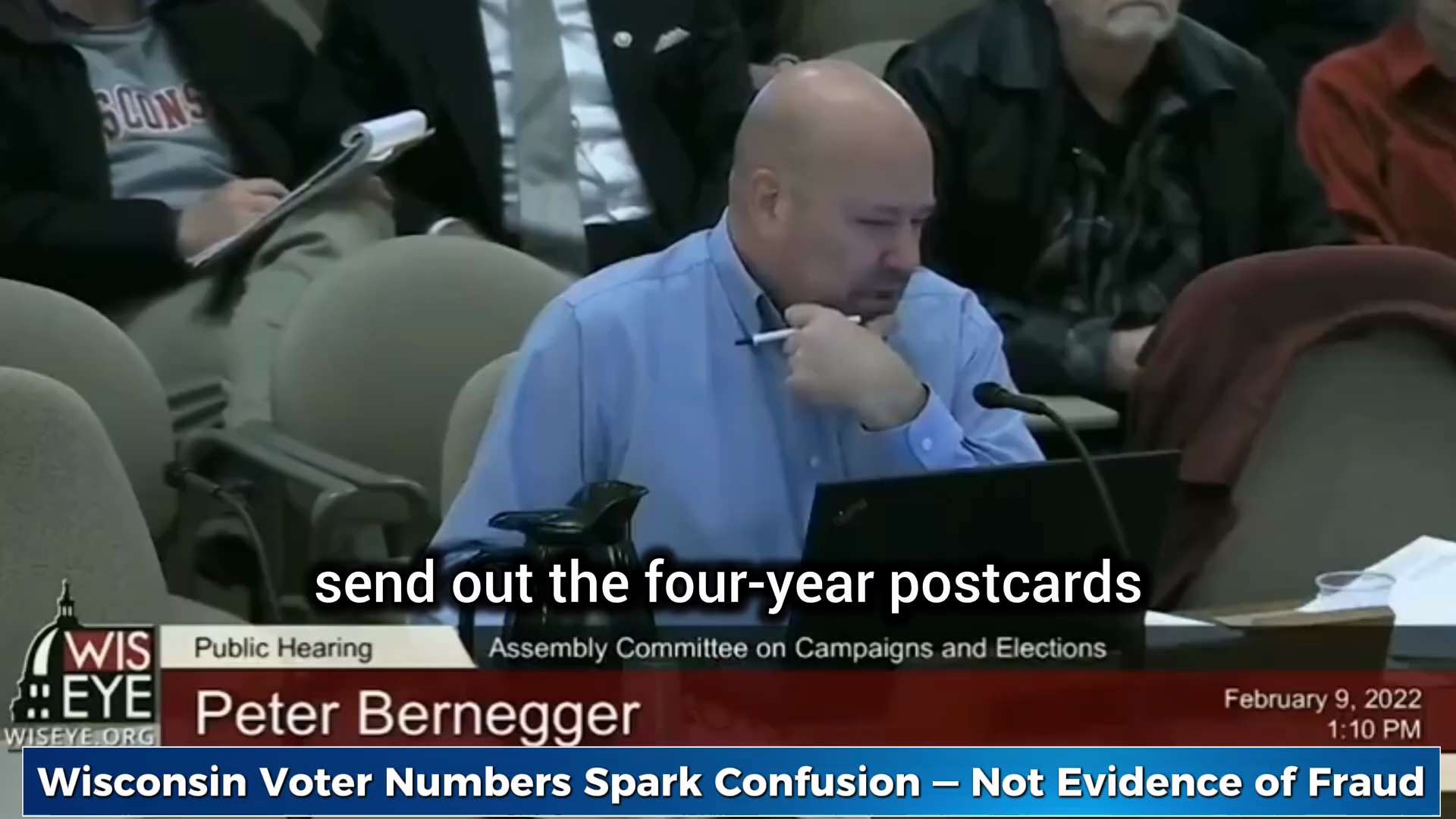 During the 2020 election, Wisconsin had 7.1 MILLION registered voters, but only 4 million adults exi...