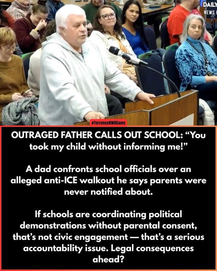 This Father Furious Over School Permitting ICE Walkout Without Notifying Parents…