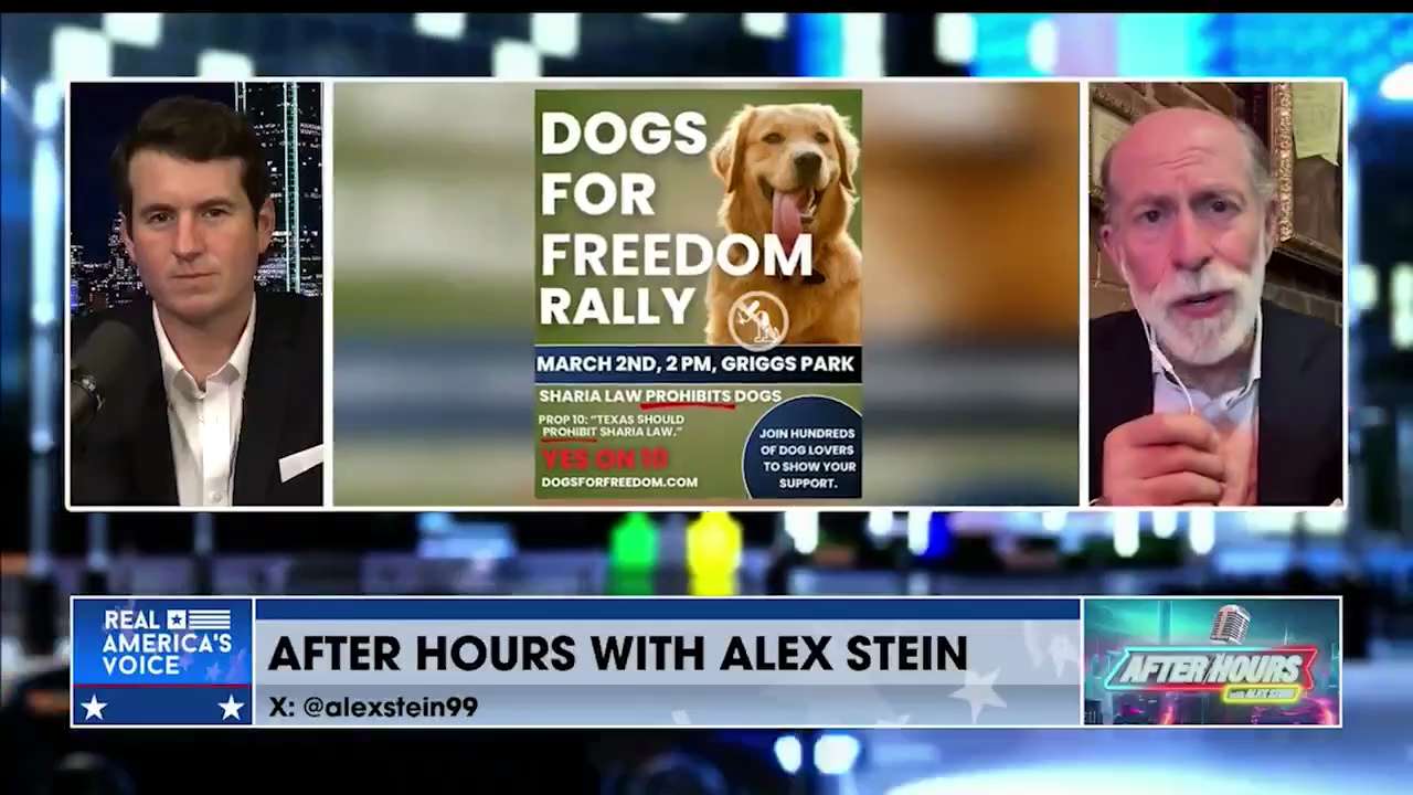 Combating Sharia Law

Description: Frank Gaffney joins Alex Stein to discuss the "Dogs For Freedom R...