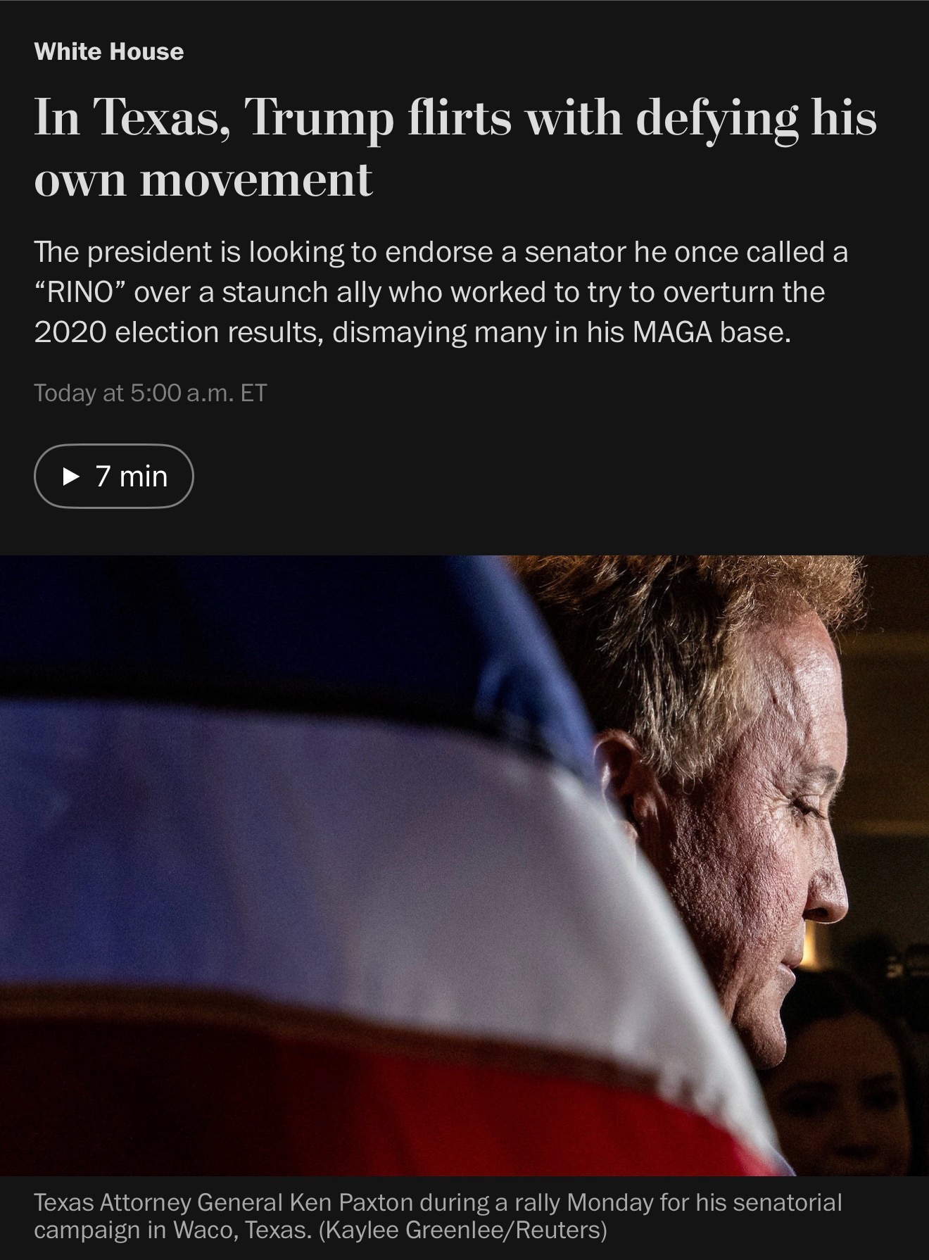 “This is why the grassroots is apoplectic,” said Stephen K. Bannon, a former top Trump adviser who h...