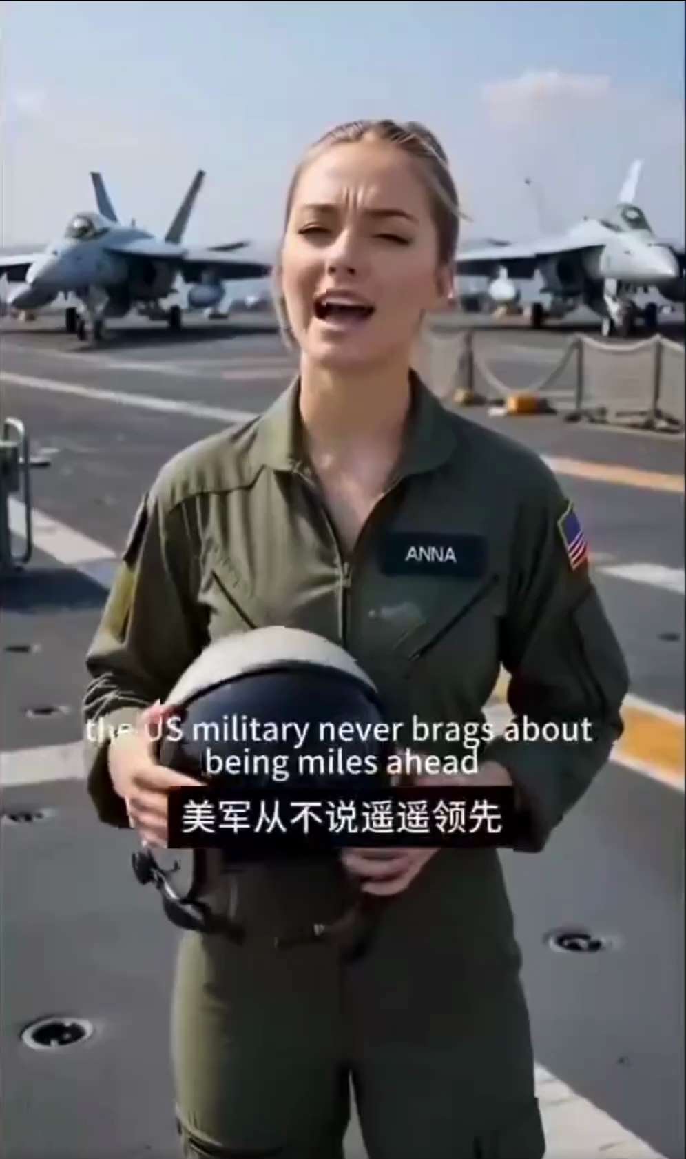 这个小美女长得好讲得更好，应该让墙内的粉红和中共大外宣看看！更应该让共军官兵看看，而且人家军人、退伍军人和阵亡伤残军人的待遇比共军强10倍百倍！这仗还怎么打？
