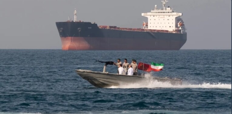 At least 2 #merchantvessels report they were hit by #gunfire as they attempted to cross the #HormuzS...