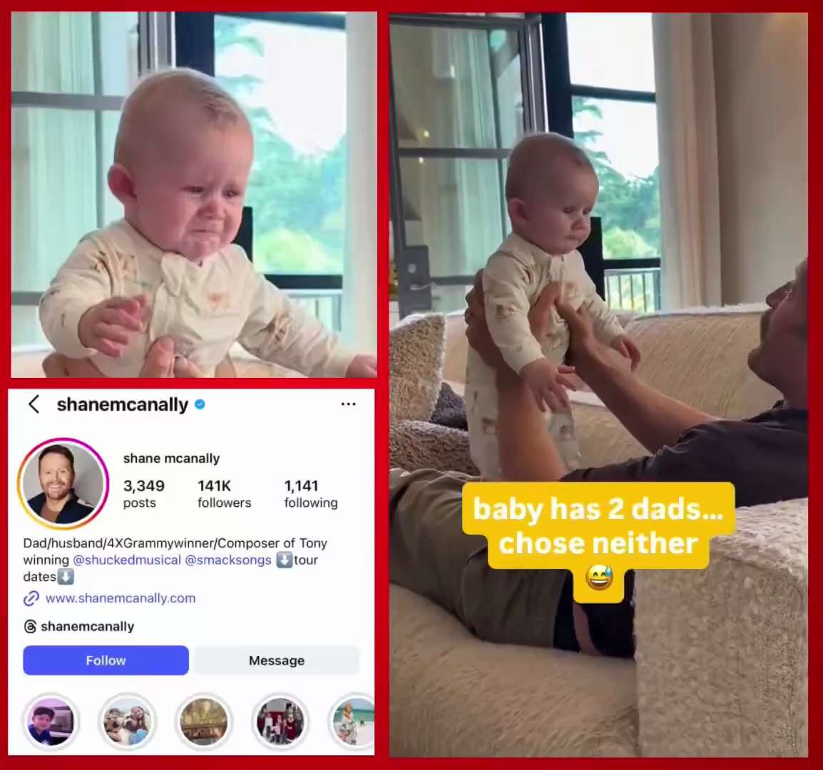 😡😡😡
2 Gay Men acquired a Baby via surrogacy

The Baby is crying out for its Mother

They laugh an...