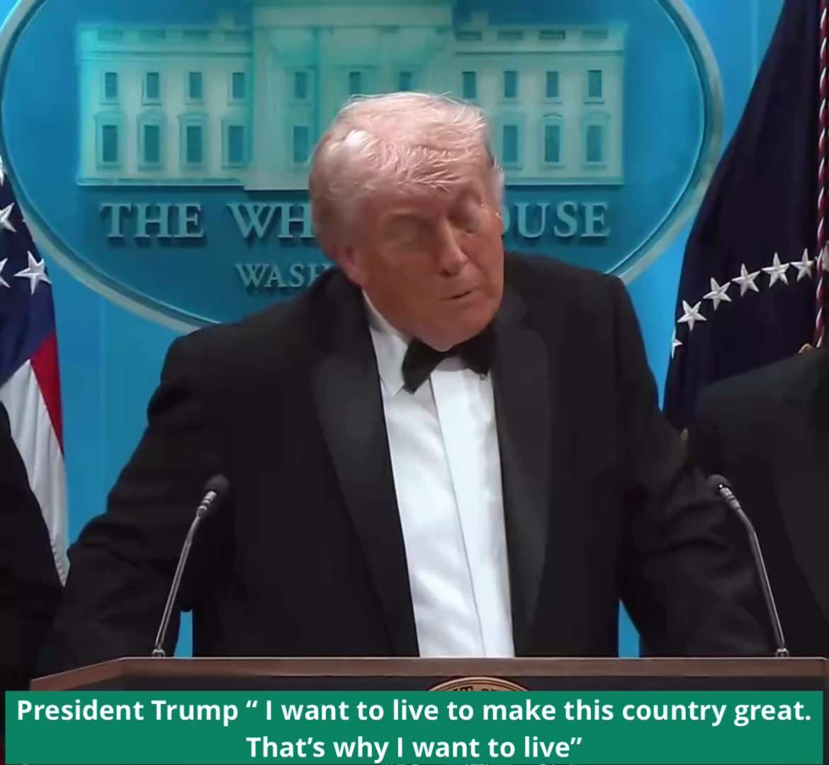 🚨I’m balling my eyes out. President Trump “ I want to live to make this country great. That’s why I...