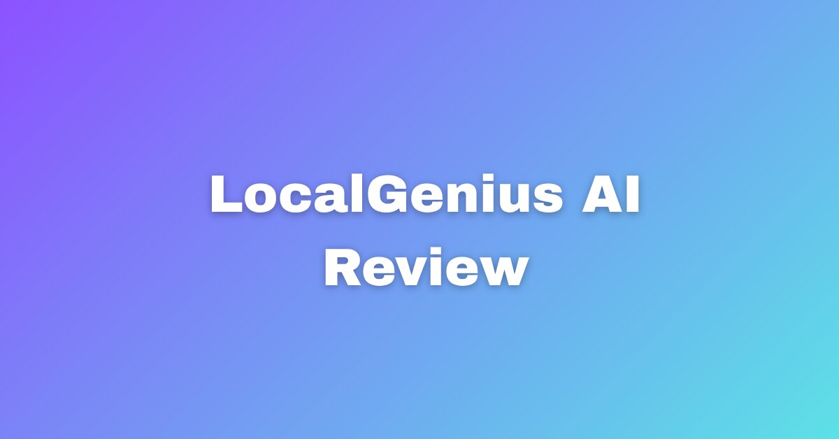 LocalGenius AI Review Smart Way To Get More Leads

If you are serious about local marketing, LocalGe...