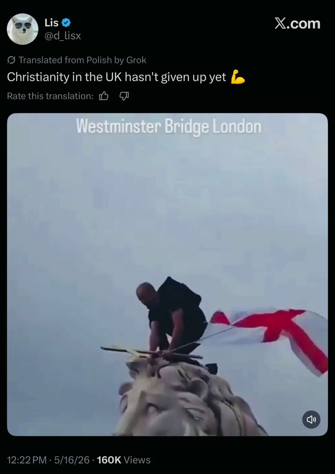 “Christianity in the UK hasn't given up yet 💪”

https://x.com/d_lisx/status/2055685227003920604?s=4...