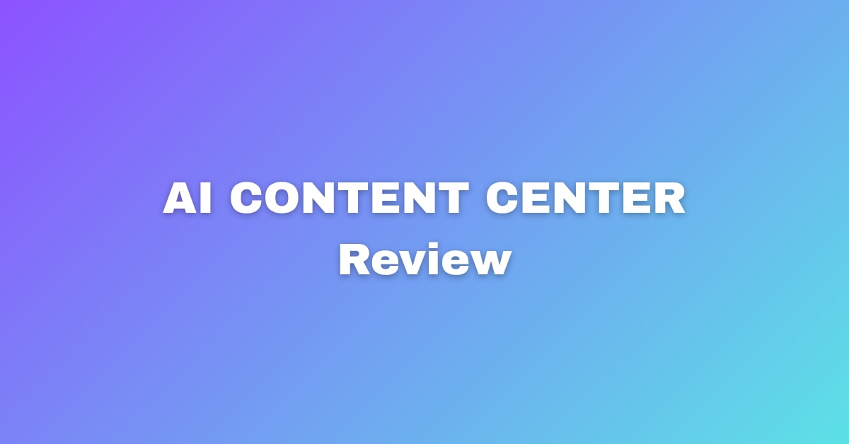 AI CONTENT CENTER Review + Best Discount & Bonuses
The demand for high-quality, search-engine-optimi...
