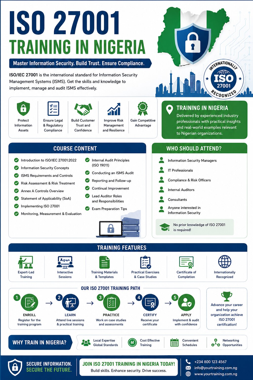 ISO 27001 Training in Nigeria

ISO 27001 training in Nigeria provides professionals with the knowled...