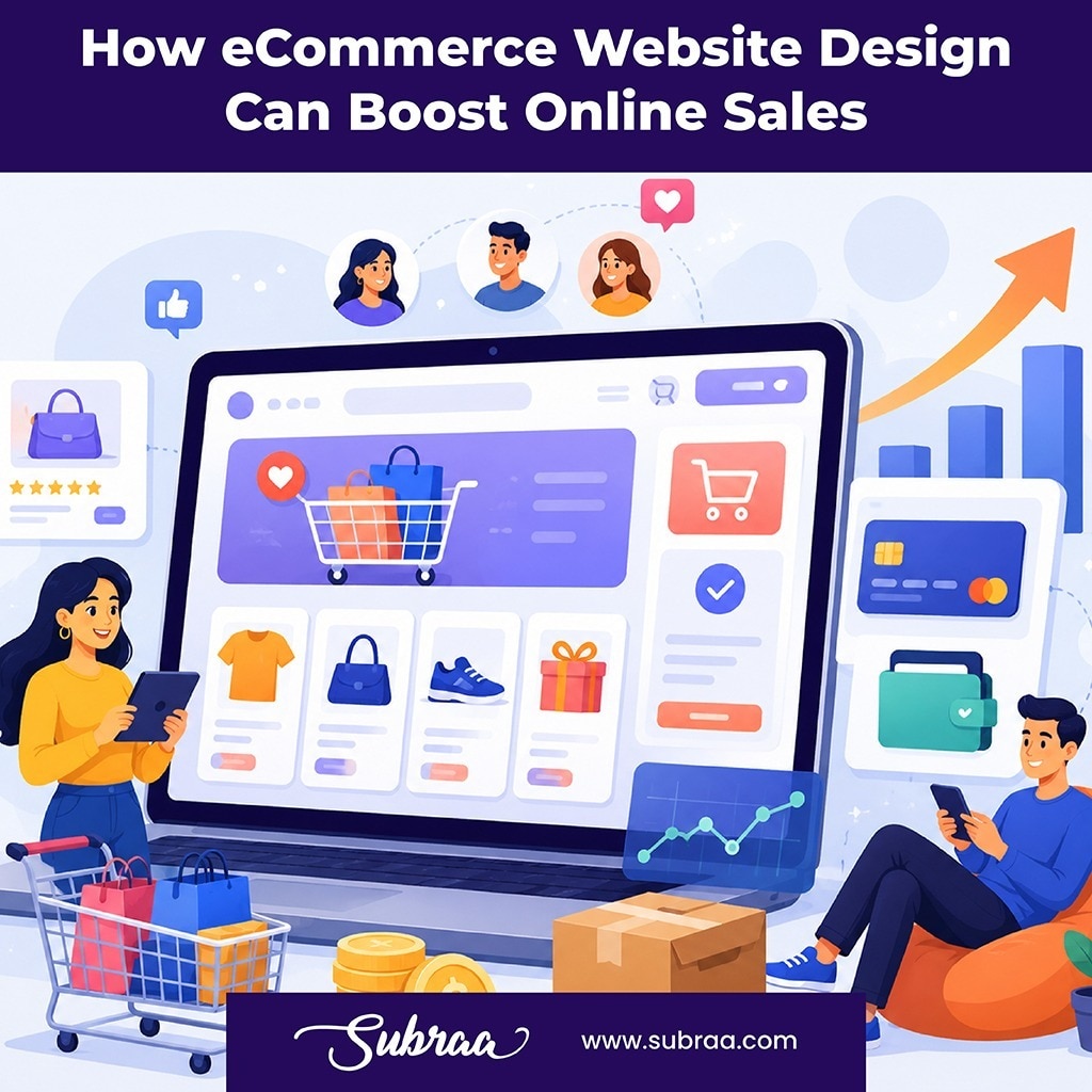 How eCommerce Website Design Can Boost Online Sales-Subraa

The success of an online business depend...