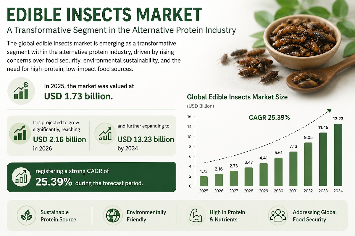 Edible Insects Market: Global Growth, Trends, and Competitive Landscape

The global edible insects m...