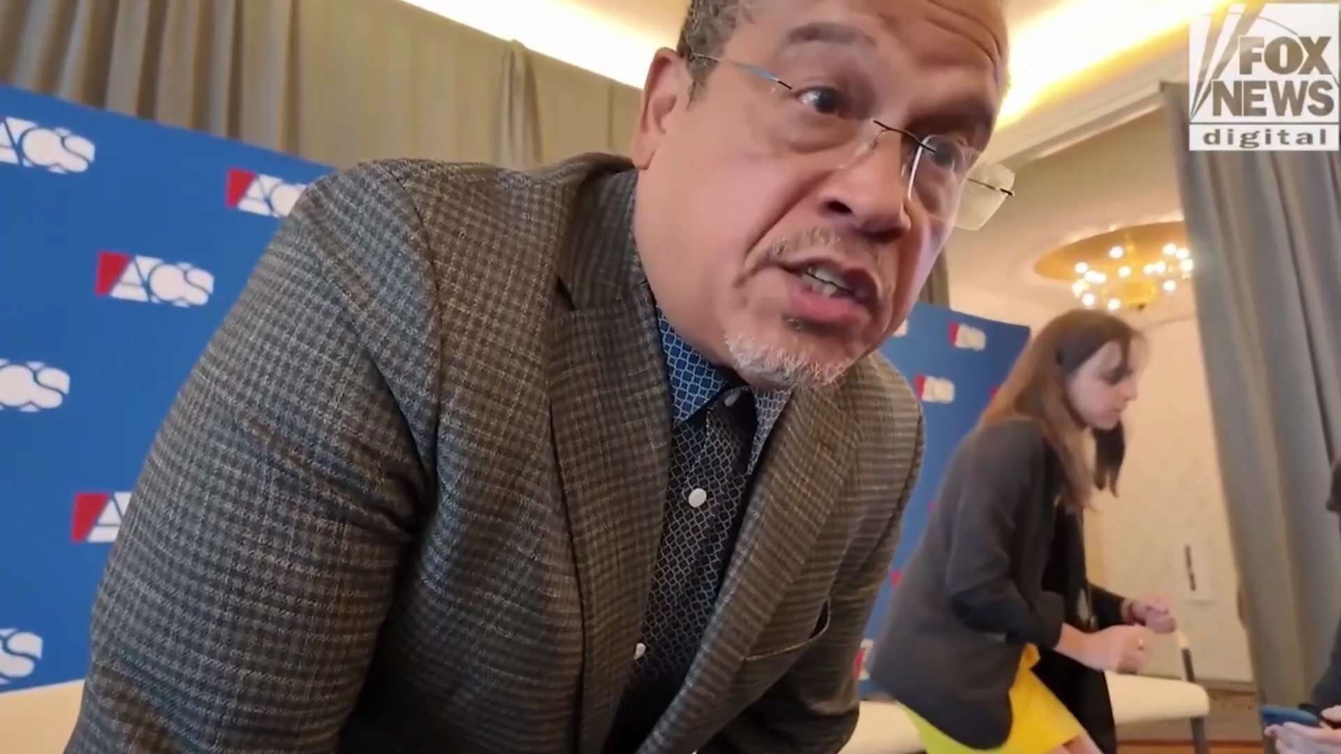 Keith Ellison just stormed off after a reporter asked about fraud: “I’m done talking to you!” Keith ...