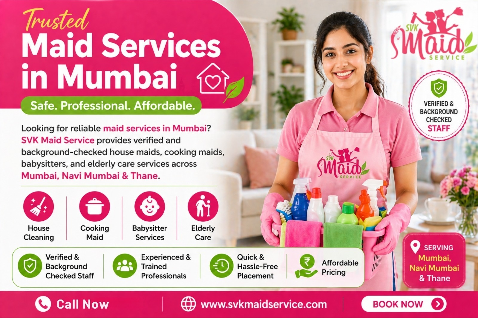 Looking for a Trusted House Maid in Mumbai?
Finding a reliable House Maid in Mumbai is now easier wi...