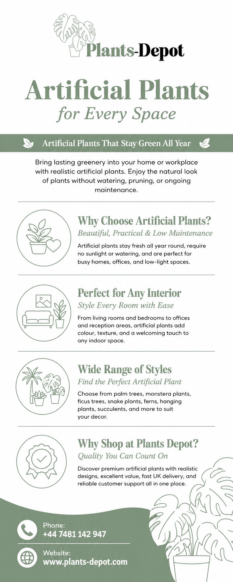 Premium Artificial Plants for Every Home and Office

Transform your interiors with beautifully craft...
