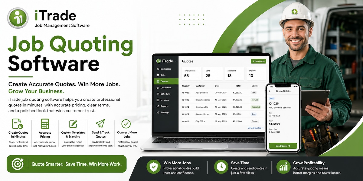 Build Customer Trust With Accurate Professional Job Quotes

Clear and reliable quotes help customers...
