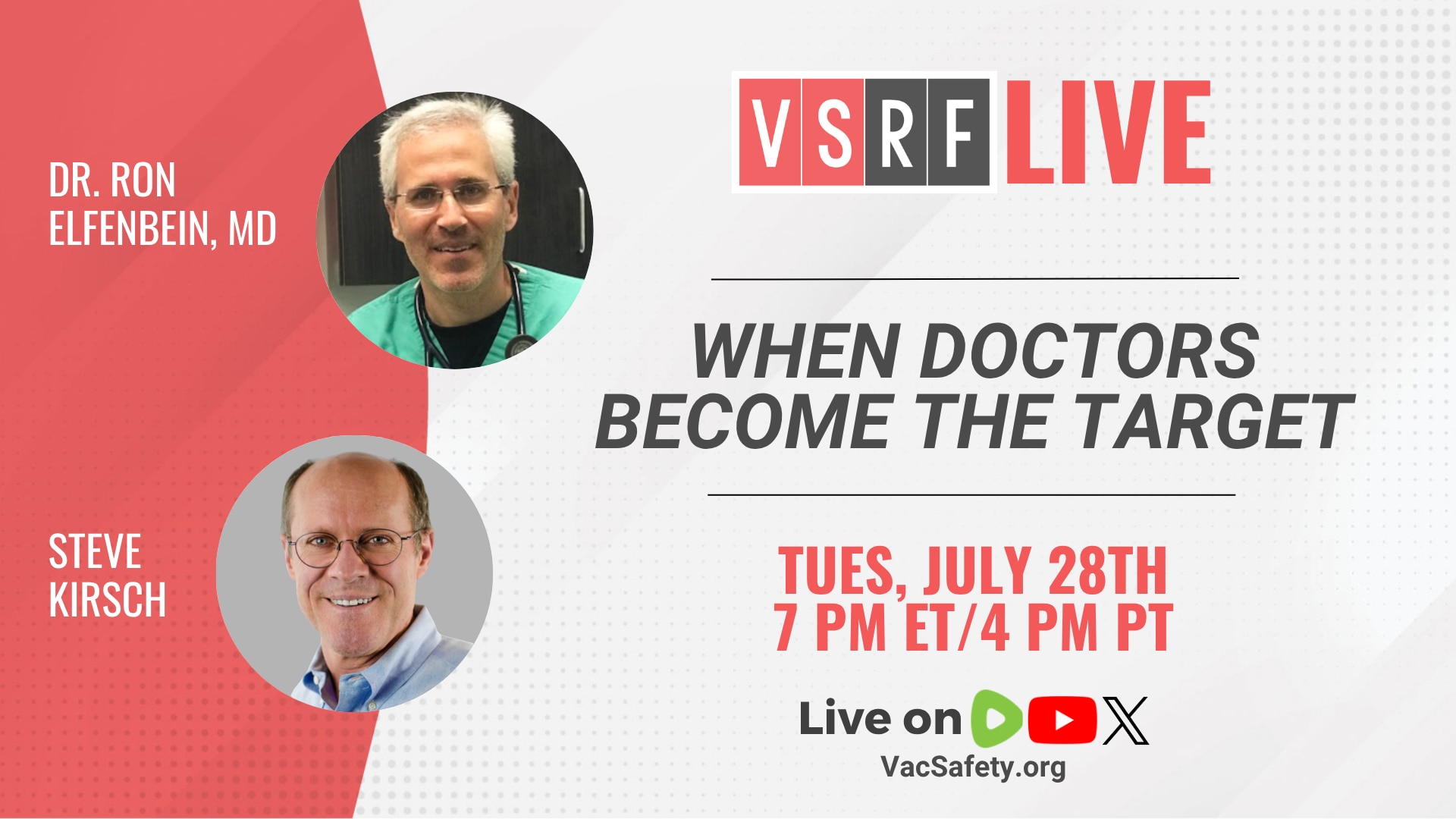 🚨 TONIGHT ON VSRF LIVE 🚨

What happens when an emergency physician speaks out—and ends up fighting...