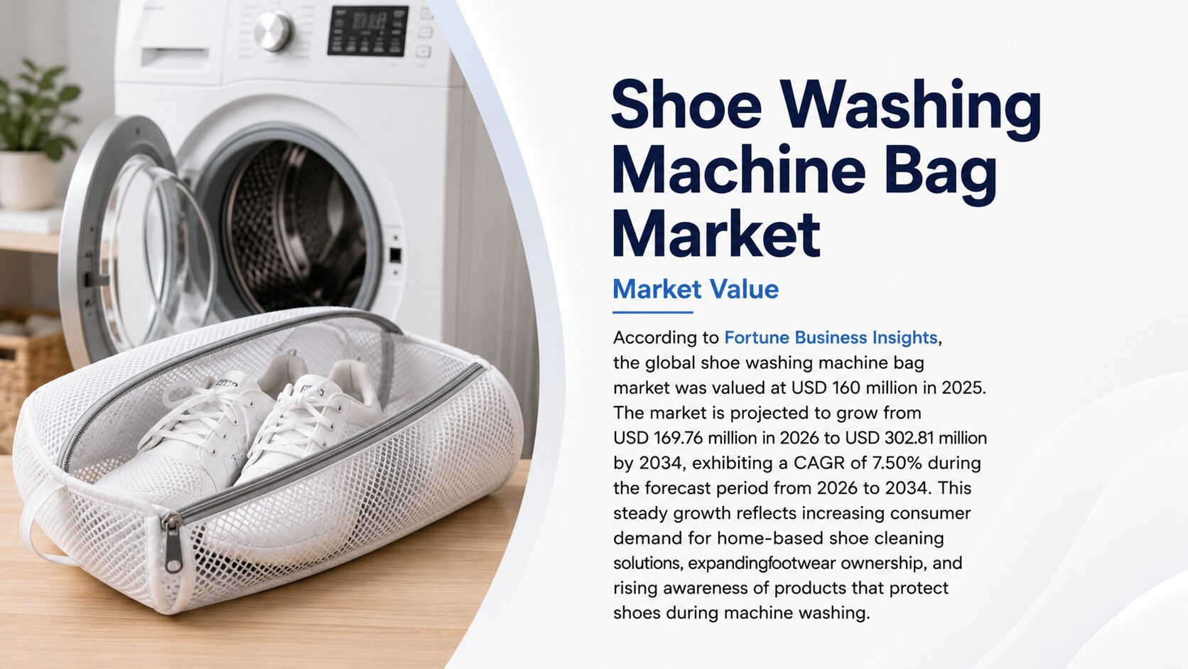 Shoe Washing Machine Bag Market: Size, Share, Growth, and Forecast (2026–2034)

According to Fortune...