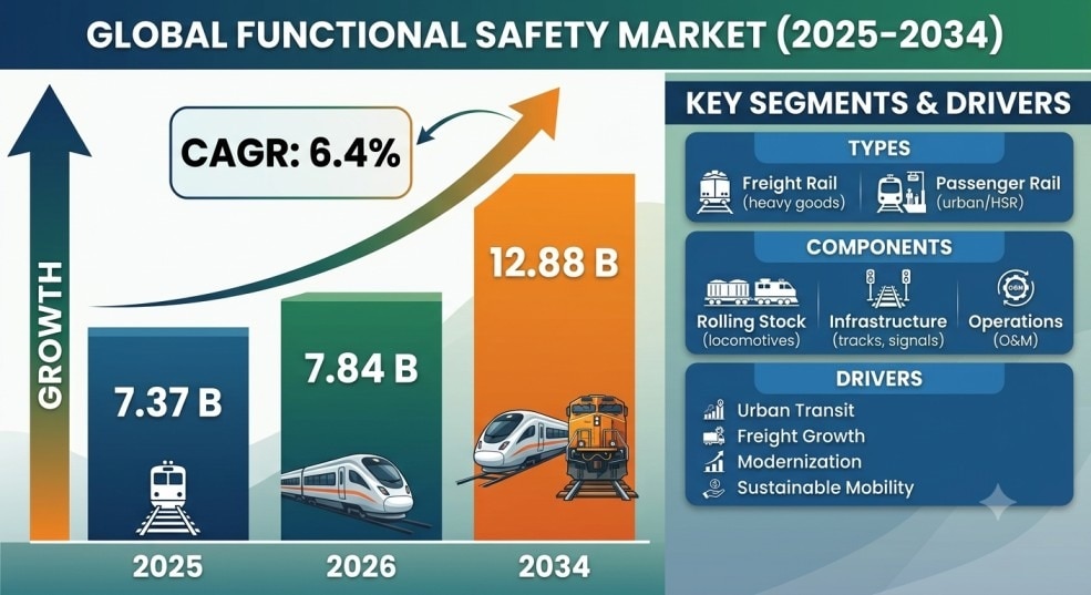 Functional Safety Market Industry Size and Forecast (2026–2034)

The Functional Safety Market is wit...