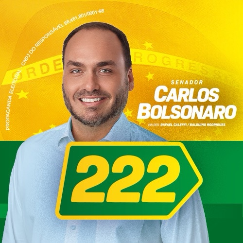 Filho de Jair Bolsonaro (preso político), candidato a senador em Santa Catarina pelo PL e dedicado a construir um movime...
