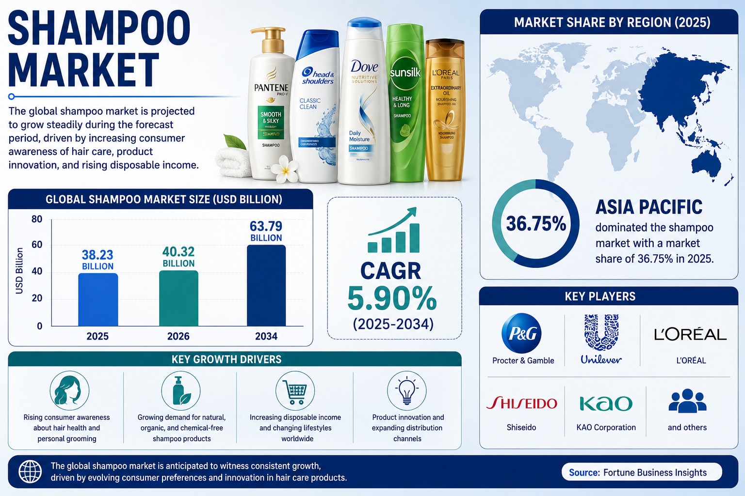 Shampoo Market Outlook 2034: Emerging Trends and Growth Opportunities

According to Fortune Business...