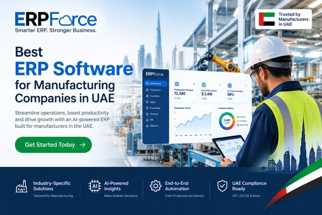 If you're searching for the best ERP software for manufacturing companies in UAE, ERPForce is a stro...