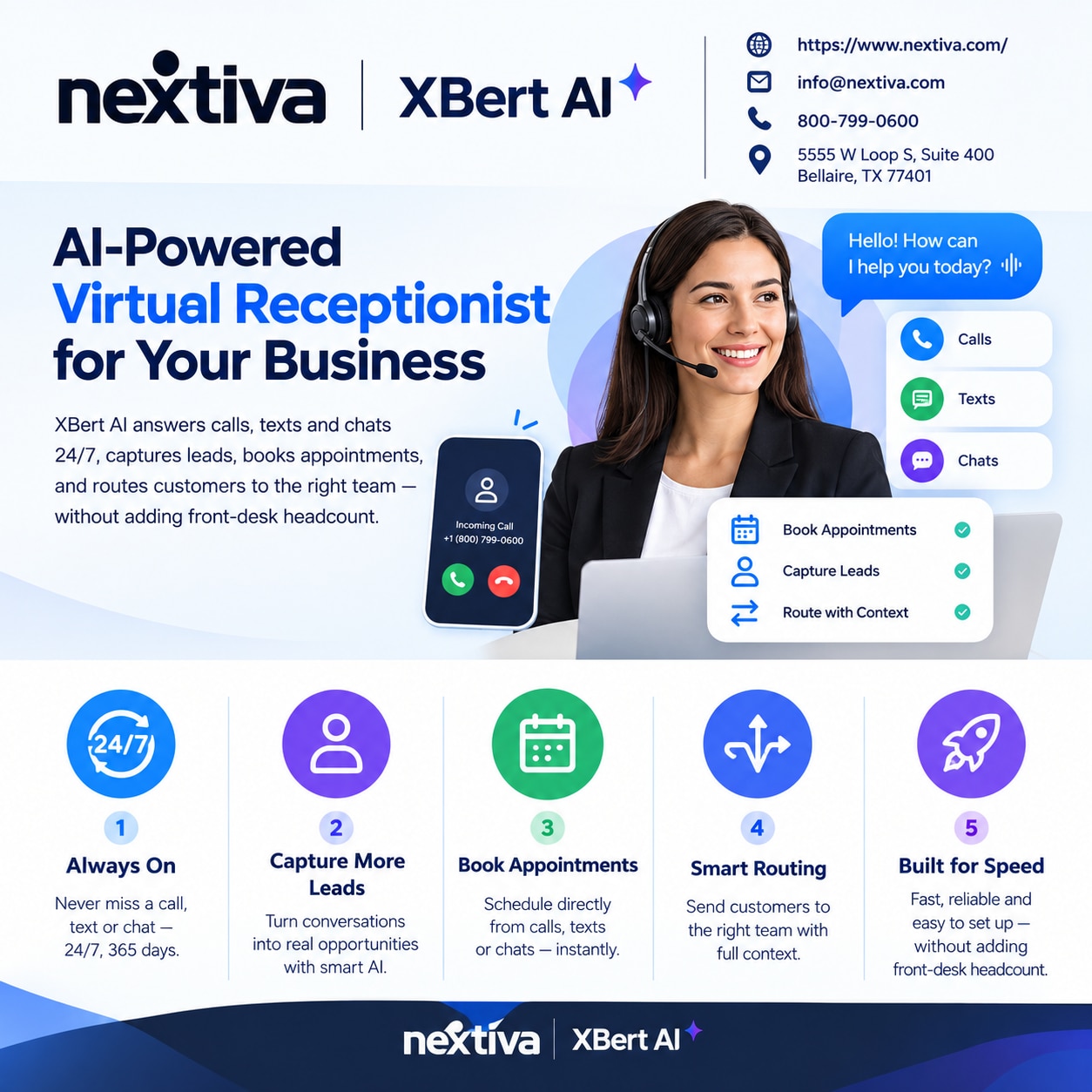 XBert AI-Powered Virtual Receptionist for Businesses

XBert AI is an AI-powered virtual receptionist...