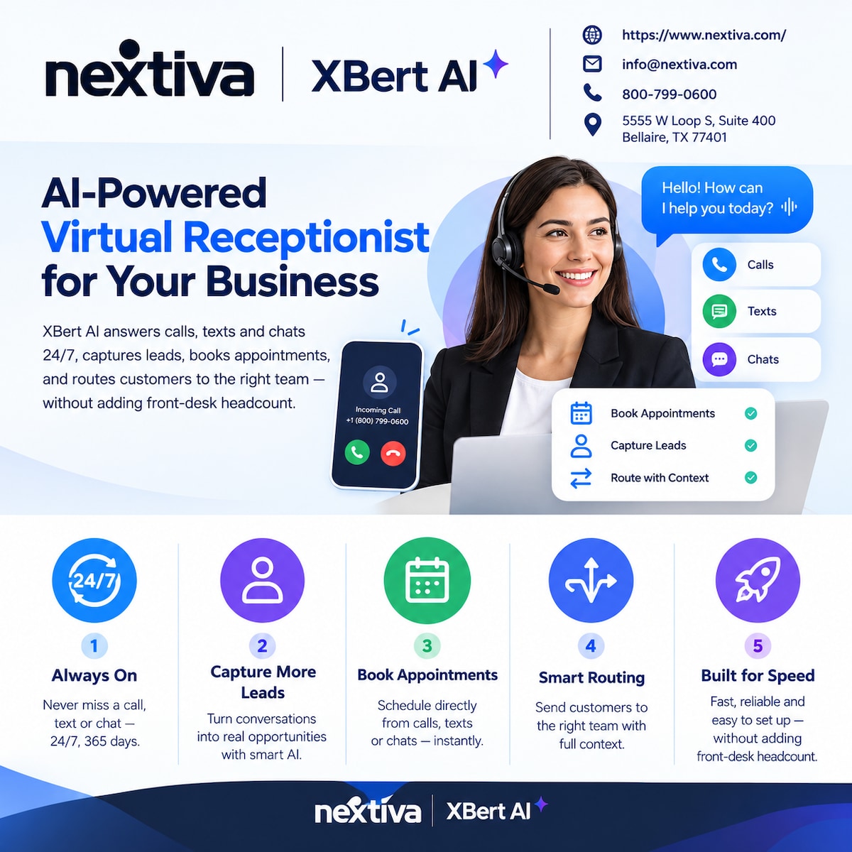 XBert AI-Powered Virtual Receptionist for Businesses

XBert AI is an AI-powered virtual receptionist...
