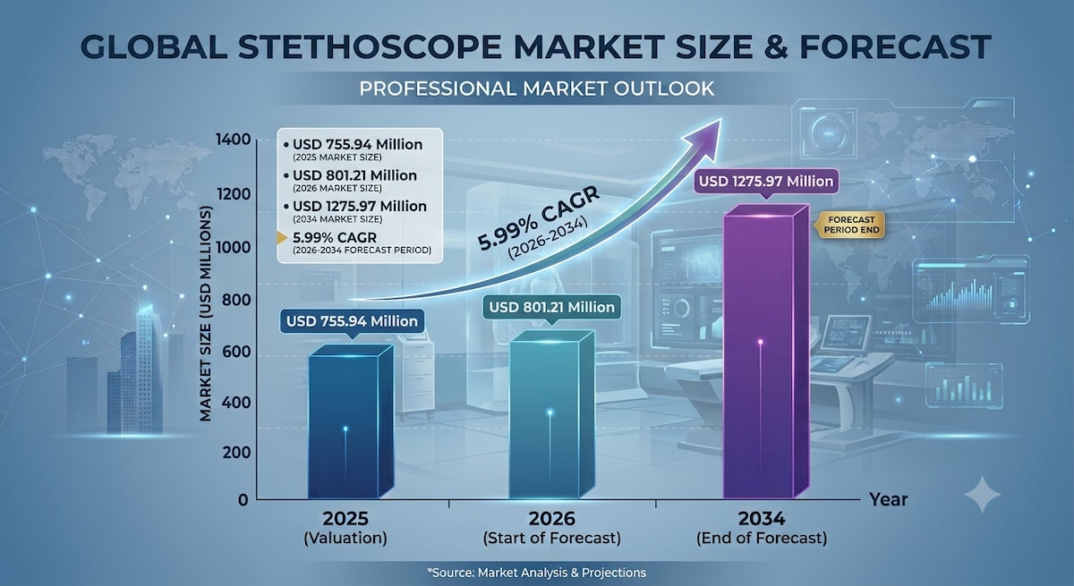 Stethoscope Industry Analysis, Market Size & Forecast, 2026–2034

The global Stethoscope Market is w...