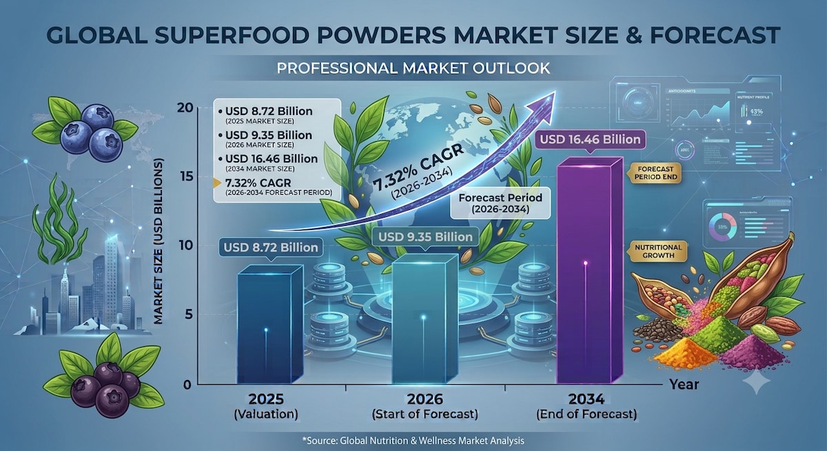 Superfood Powders Industry Analysis, Market Size & Forecast, 2026–2034
The global Superfood Powders ...