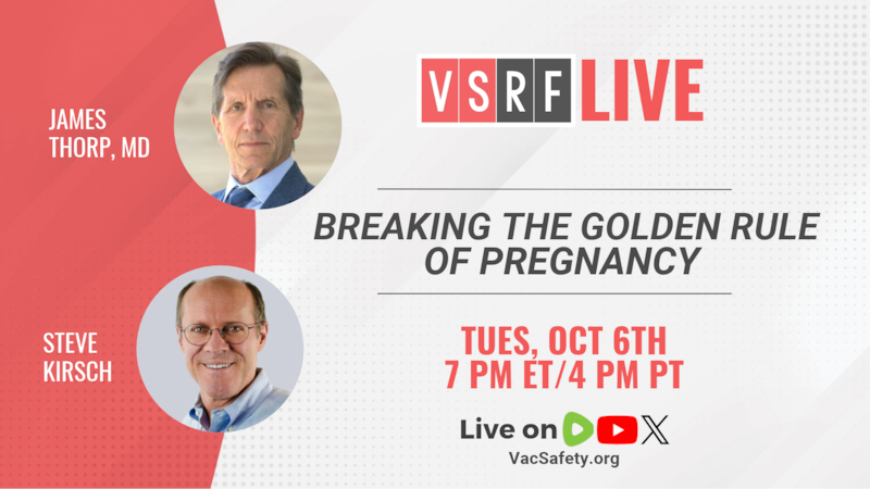 🚨 THIS TUESDAY ON VSRF LIVE 🚨

Steve Kirsch sits down with maternal-fetal medicine specialist Dr. ...