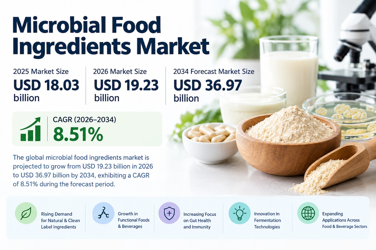 Microbial Food Ingredients Market Growth, Opportunities and Forecast 2026–2034
The Microbial Food In...