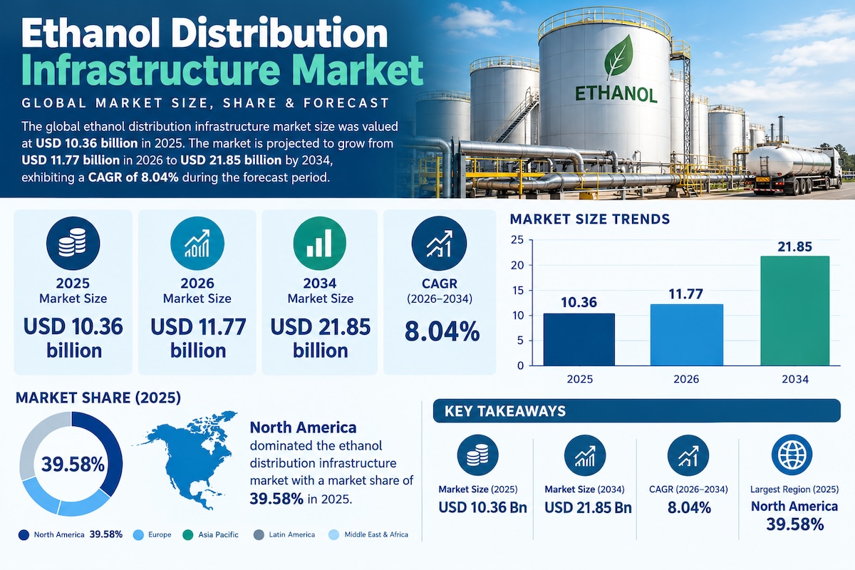 Ethanol Distribution Infrastructure Market Expands With Biofuel Adoption

According to Fortune Busin...