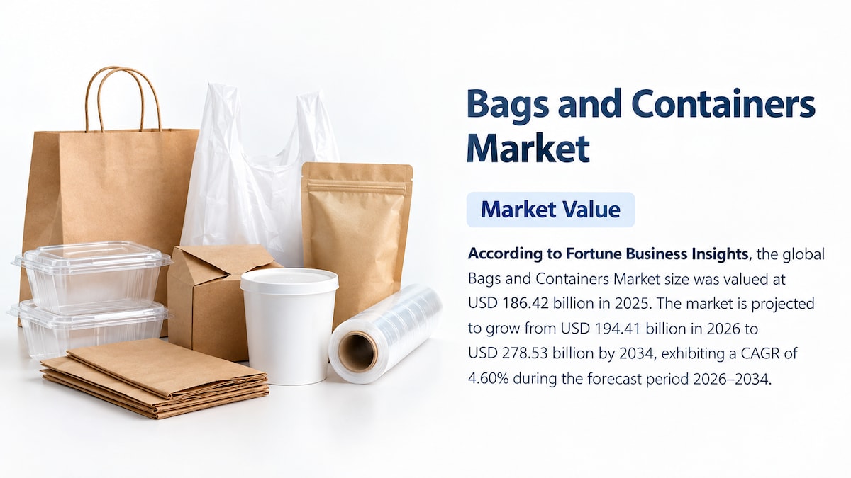Bags and Containers Market Growth, Trends, Drivers, and Future Outlook, 2026-2034

According to Fort...