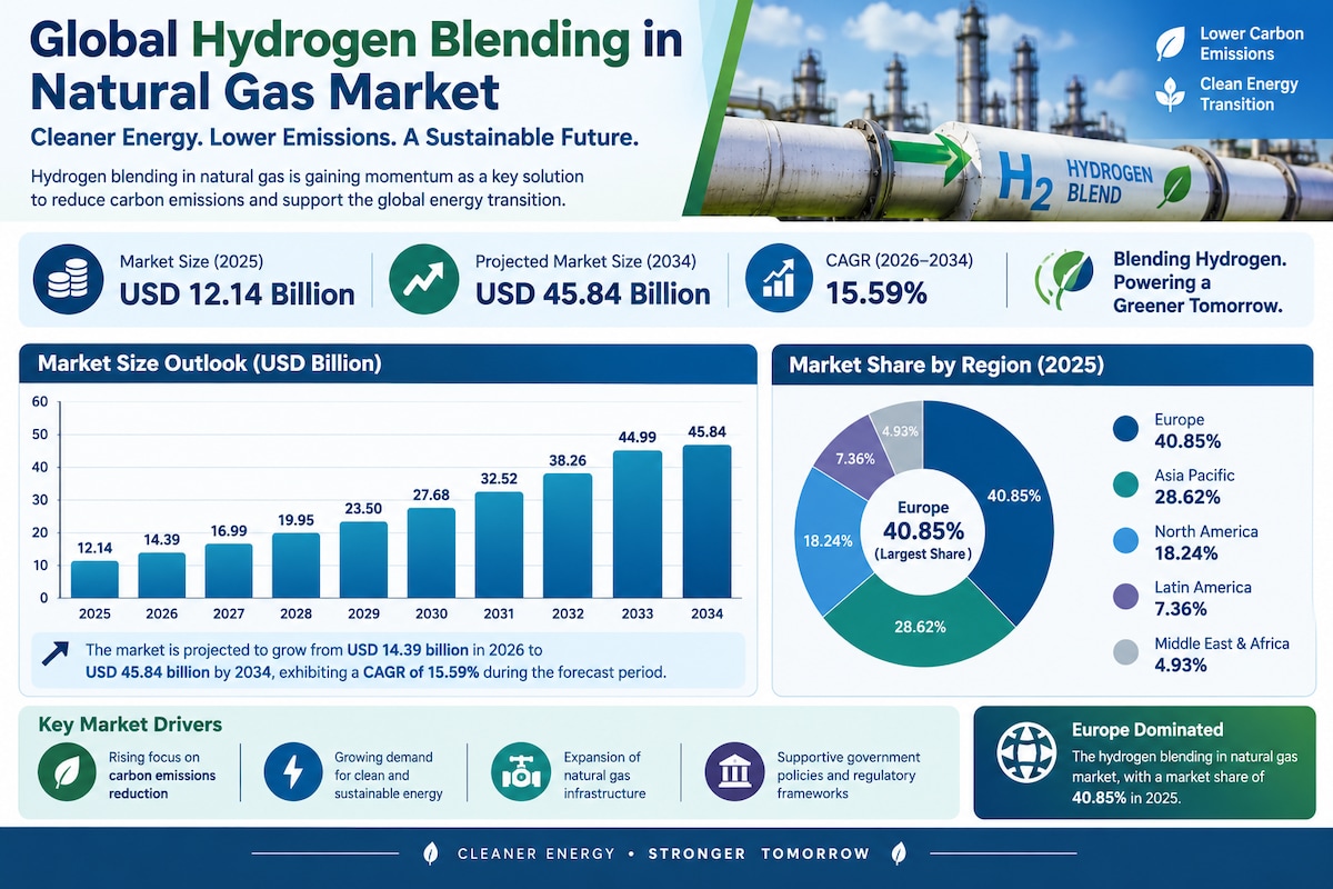 Hydrogen Blending in Natural Gas Market Opportunities in Low-Carbon Energy Systems

According to For...