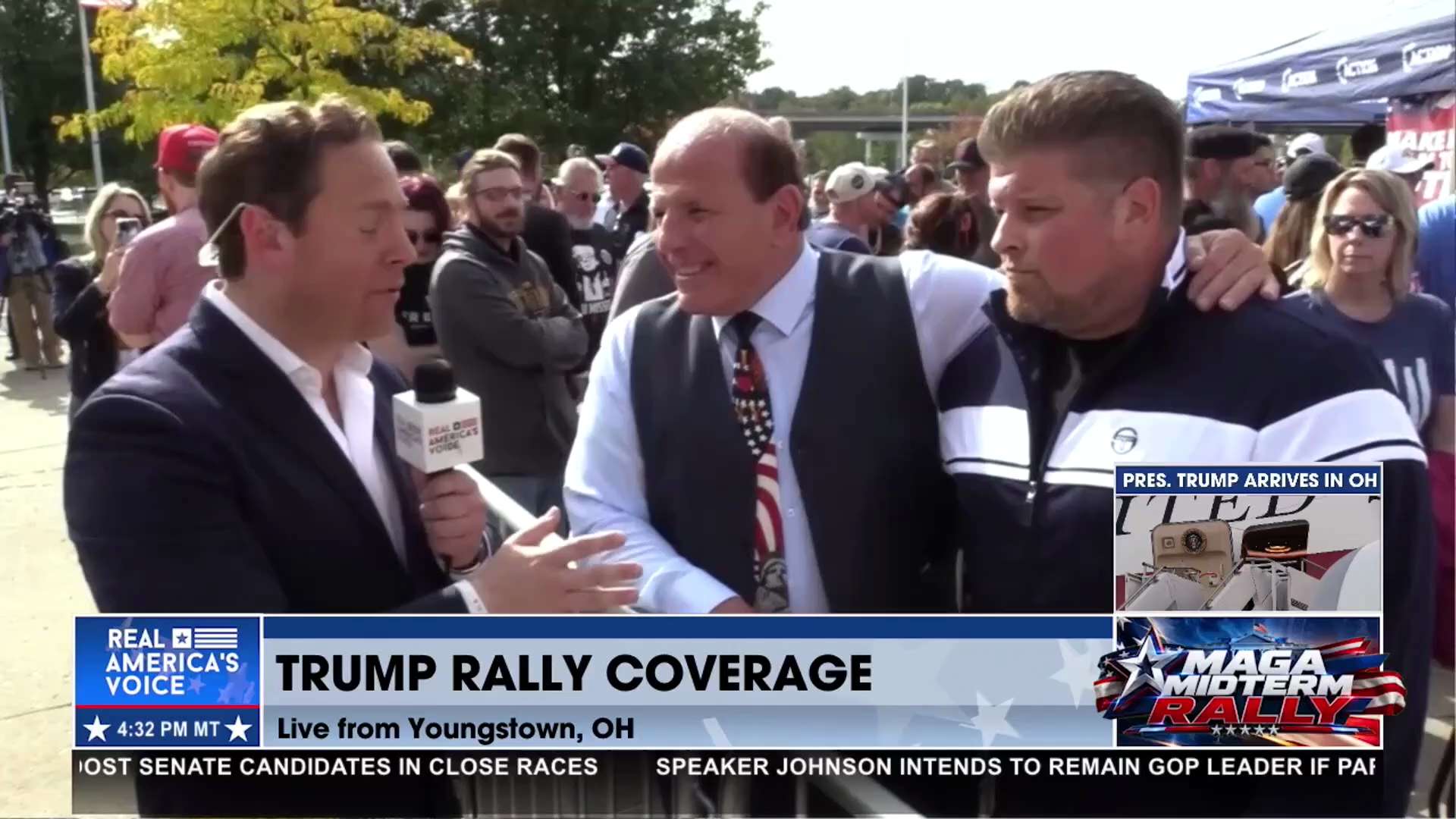 “FAITH, FAMILY, GOD, COUNTRY” — TRUMP SUPPORTERS FIRE UP YOUNGSTOWN

At a Columbus Day rally in Youn...